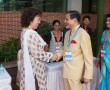 Dr Pradeep Sarda welcoming Darlene Fisher