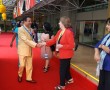Dr Pradeep Sarda welcoming Dr Mary Hayden