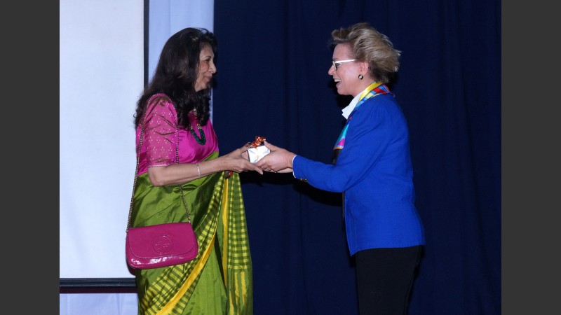 Dr Indu Shahani and Beatrice Caston